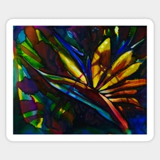 Bird of paradise flower Sticker